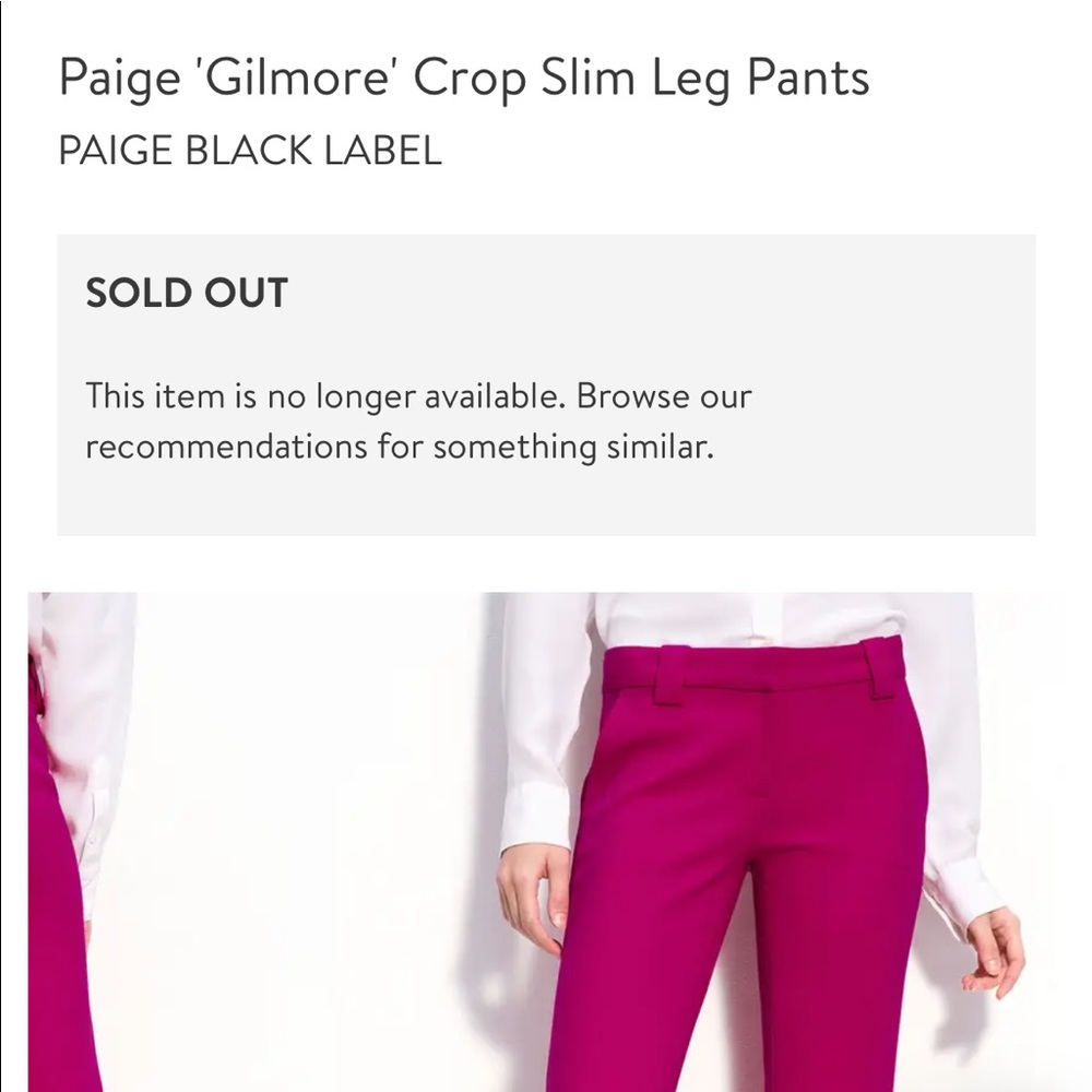 Paige fuchsia crop trousers - Picture 7 of 13